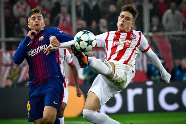 November 1, 2017 - Champions League group D soccer match between Olympiakos and Barcelona at Georgios Karaiskakis stadium at Piraeus port World News - November 1, 2017 - ZUMAe114 20171101_zaa_e114_001 Copyright: xEurokinissix