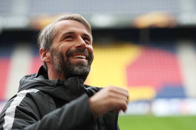 SOCCER - UEFA EL, RBS vs Konyaspor, preview SALZBURG,AUSTRIA,01.NOV.17 - SOCCER - UEFA Europa League, group stage, Red Bull Salzburg vs Atiker Konyaspor, preview, press conference PK Pressekonferenz of RBS. Image shows head coach Marco Rose (RBS). GEPAxpictures xMathiasxMandl