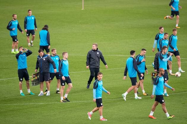 SOCCER - UEFA EL, Rijeka vs A.Wien, preview RIJEKA,CROATIA,01.NOV.17 - SOCCER - UEFA Europa League, group stage, HNK Rijeka vs FK Austria Wien, preview, training of Rijeka. Image shows the athletes. GEPAxpictures xMaticxKlansek