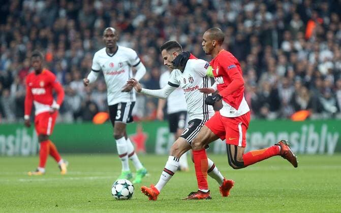 Oguzhan Ozyakup of Besiktas during Besiktas vs. Monaco UEFA Champions League game at Vodafone Park, Istanbul, November 1st, 2017.  Copyright: TolgaxAdanali 15844138