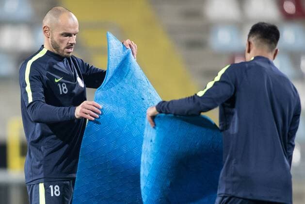 SOCCER - UEFA EL, Rijeka vs A.Wien, preview RIJEKA,CROATIA,01.NOV.17 - SOCCER - UEFA Europa League, group stage, HNK Rijeka vs FK Austria Wien, preview, training of A.Wien. Image shows Patrizio Stronati (A.Wien). GEPAxpictures xMaticxKlansek