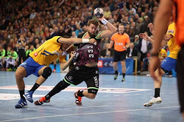 SG Flensburg Handewitt RK Celje Pivovarna Lasko EHF Champions League Flensburg 01 11 17 Flensburg 01 11 17 Sport Handball VELUX EHF Champions League Season 2017 2018 Group Stage SG Flensburg Handewitt RK Celje Pivovarna Lasko Jacob Heinl SG Flensburg Handewitt 21 Kristian Beciri RK Celje Pivovarna Lasko 80 xmmkx