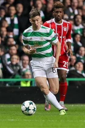 Glasgow Scotland 31 10 2017 UEFA Champions League 2017 18 Season Group Stage Group B 4 Gameday Celtic Glasgow FC Bayern Munich Kieran Tierney CFC in action DeFodi048