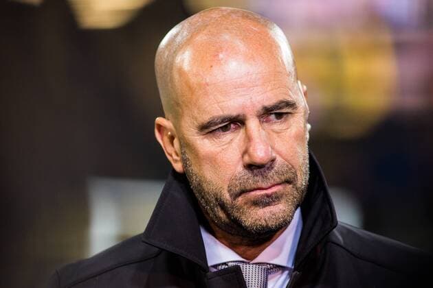 GER UEFA CL Borussia Dortmund GER vs Apoel Nicosia CYP 01 11 2017 Signal Iduna Park Dortmund GER UEFA CL Borussia Dortmund GER vs Apoel Nicosia CYP pictured picture shows Peter Bosz Coach Borussia Dortmund in an interview with broadcaster Sky nordphotox xRauch nph00251
