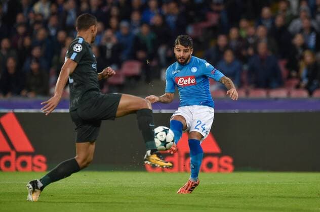 Lorenzo Insigne of Napoli during the UEFA Champions League group F match between Napoli and Manchester City at Stadio San Paolo, Naples, Italy on 1 November 2017. Copyright: xGiuseppexMaffiax 17480008