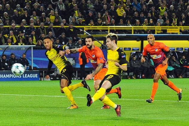 Dortmund Germany 01 11 2017 UEFA Champions League 2017 18 Season Group Stage Group H Matchday 4 Borussia Dortmund APOEL Nicosia Goal to the 1