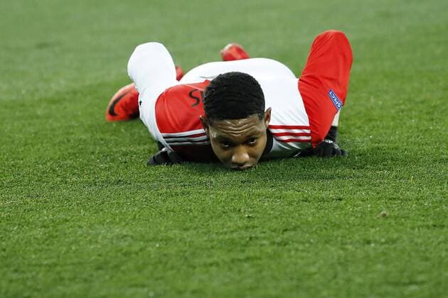 Bilder des Tages - SPORT Jean-Paul Boetius of Feyenoord during the UEFA Champions League group F match between Shakhtar Donetsk and Feyenoord Rotterdam at Metalist Stadium on November 01, 2017 in Kharkiv, Ukraine UEFA Champions League 2017 2018 xVIxVIxImagesx xMauricexvanxSteenxIVx 9182848
