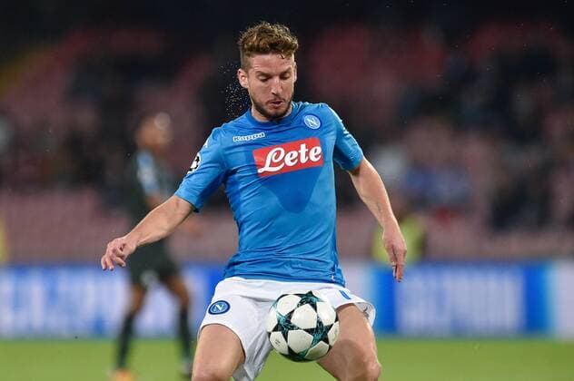 Dries Mertens of Napoli during the UEFA Champions League group F match between Napoli and Manchester City at Stadio San Paolo Naples Italy on 1 November 2017 Photo by Giuseppe Maffia  xUKSPx xAFP7x xNapolixvxManchesterxCity,xItaly,xNovx1thx2017x