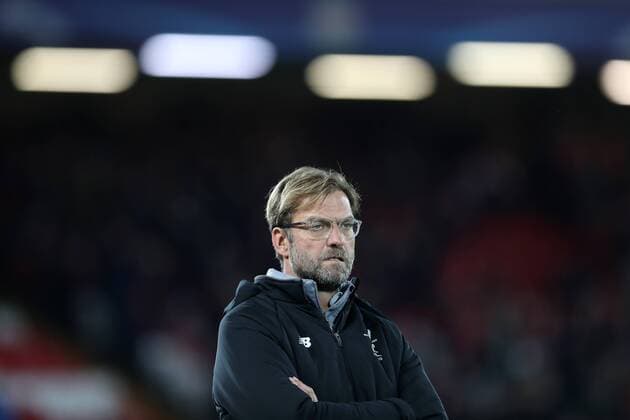 Football - 2017 2018 UEFA Champions League - Group E: Liverpool vs. NK Maribor Jurgen Klopp manager of Liverpool at Anfield. COLORSPORT LYNNE CAMERON 