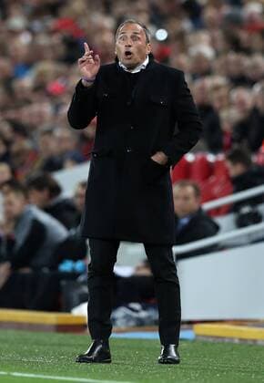 Football - 2017 2018 UEFA Champions League - Group E: Liverpool vs. NK Maribor Darko Milanic coach of Maribor at Anfield. COLORSPORT LYNNE CAMERON 