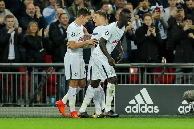 London England 01 11 2017 UEFA Champions League 2017 18 Season Group Stage Group H 4 Gameday Tottenham Hotspur Real Madrid Goal to the 1 0 Goalscorer Dele Alli THS is acclaimed DeFodi048