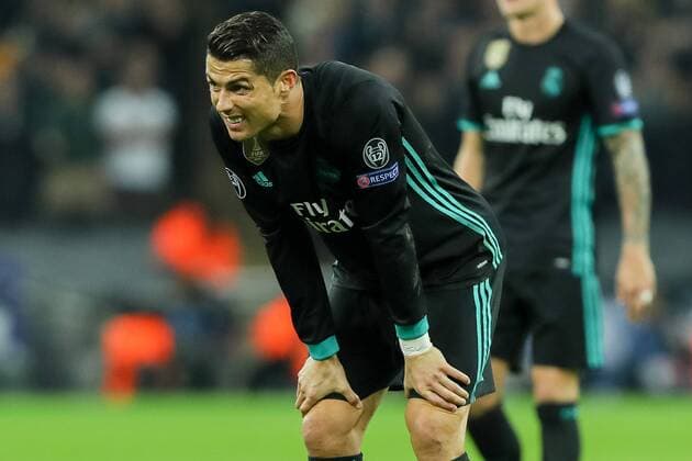 London England 01 11 2017 UEFA Champions League 2017 18 Season Group Stage Group H 4 Gameday Tottenham Hotspur Real Madrid Cristiano Ronaldo Real Madrid disappointed disappointment DeFodi048