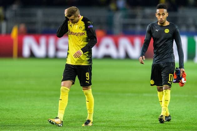 Andrey Yarmolenko Borussia Dortmund 9 and Pierre Emerick Aubameyang Borussia Dortmund 17 in the Champions League match between Borussia Dortmund and Apoel FC on 01 11 2017 Dortmund Copyright: xSchuelerx xEibnerx-xPressefotox EP_EER