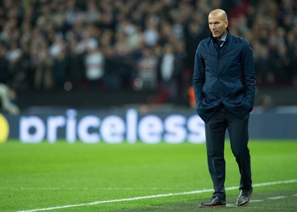 ZinŽdine Zidane manager of Real Madrid during the UEFA Champions League group H match between Tottenham Hotspur and Real Madrid at Wembley Stadium, London, England on 1 November 2017. Copyright: xVincexMignottx 17460025