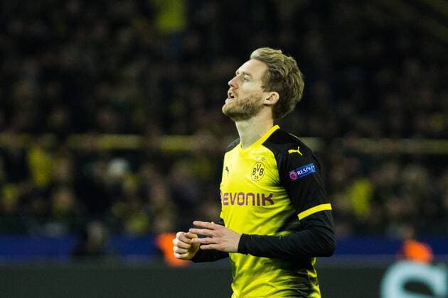 GER UEFA CL Borussia Dortmund GER vs Apoel Nicosia CYP 01 11 2017 Signal Iduna Park Dortmund GER UEFA CL Borussia Dortmund GER vs Apoel Nicosia CYP pictured picture shows Andre Schuerrle Borussia Dortmund 21 disappointed after a missed shot on target nordphotox xRauch nph00251