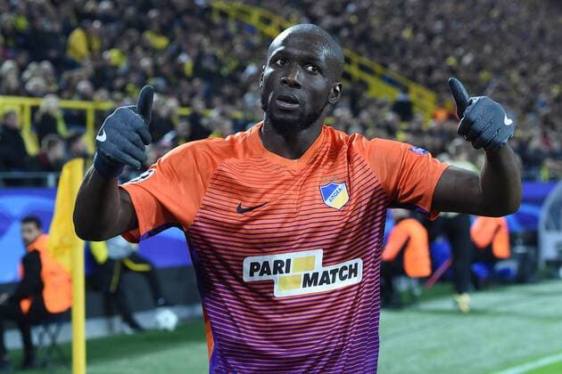 Soccer Champions League Group Stage Borussia Dortmund APOEL Nicosia on 01.11.2017 at Signal Iduna Park in Dortmund Torjubel to 1 1 by Mickael Pote Nicosia xRx