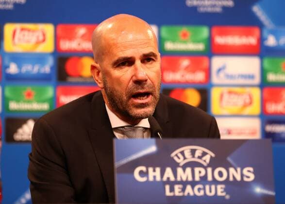 Wednesday 01 11 2017 Season 2017 2018 UEFA Champions League 4 Matchday in the Dortmund Signal Iduna Park BVB 09 Borussia Dortmund Apoel Nicosia Peter Bosz Coach BVB at the subsequent press conference