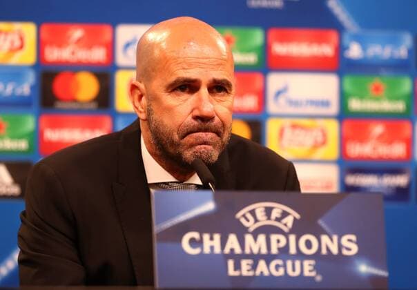 Wednesday 01 11 2017 Season 2017 2018 UEFA Champions League 4 Matchday in the Dortmund Signal Iduna Park BVB 09 Borussia Dortmund Apoel Nicosia Peter Bosz Coach BVB at the subsequent press conference