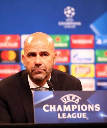 Wednesday 01 11 2017 Season 2017 2018 UEFA Champions League 4 Matchday in the Dortmund Signal Iduna Park BVB 09 Borussia Dortmund Apoel Nicosia Peter Bosz Coach BVB at the subsequent press conference