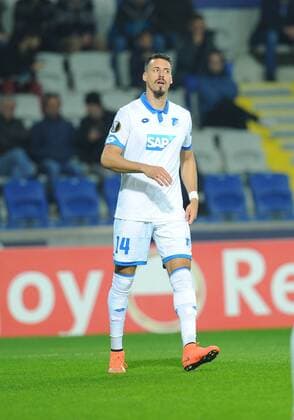 Sandro Wagner of Hoffenhein during the UEFA Europa League group C match between Istanbul Basaksehir and Hoffenheim at Basaksehir Fatih Terim Stadium in Istanbul, Turkey, on November 02, 2017. 