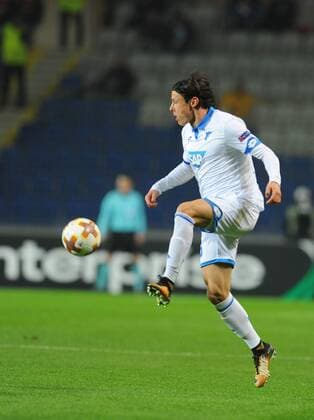 Nico Schulz 16 of Hoffenhein during the UEFA Europa League group C match between Istanbul Basaksehir and Hoffenheim at Basaksehir Fatih Terim Stadium in Istanbul, Turkey, on November 02, 2017. 