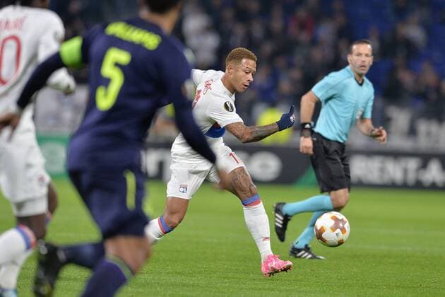 Memphis Depay lyon FOOTBALL Lyon vs Everton Ligue Europa Phase de goupe 02 11 2017 FredericChambert Panoramic 