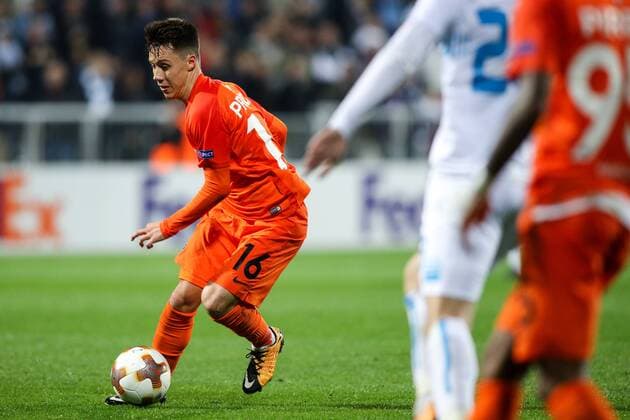 SOCCER - UEFA EL, Rijeka vs A.Wien RIJEKA,CROATIA,02.NOV.17 - SOCCER - UEFA Europa League, group stage, HNK Rijeka vs FK Austria Wien. Image shows Dominik Prokop (A.Wien). GEPAxpictures xMaticxKlansek