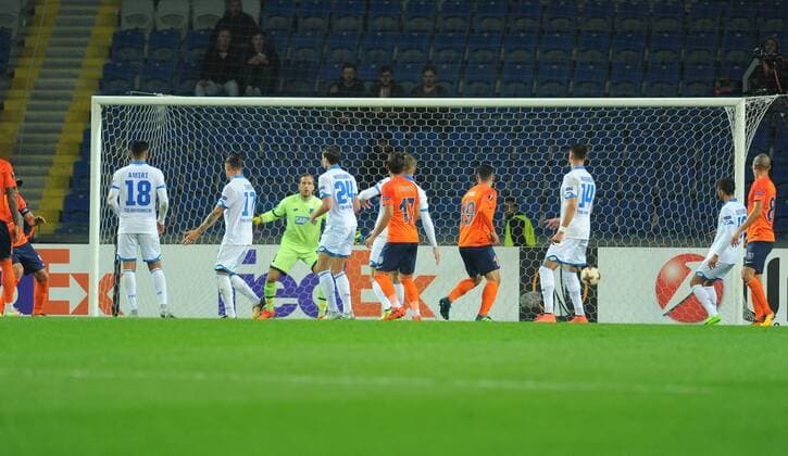 Goalkeeper Oliver Baumann of Hoffenhein during the UEFA Europa League group C match between Istanbul Basaksehir and Hoffenheim at Basaksehir Fatih Terim Stadium in Istanbul, Turkey, on November 02, 2017. 