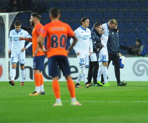 Kevin Vogt of Hoffenhein during the UEFA Europa League group C match between Istanbul Basaksehir and Hoffenheim at Basaksehir Fatih Terim Stadium in Istanbul, Turkey, on November 02, 2017. 