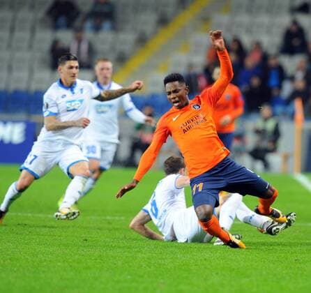 Eljero Elia of Basaksehir during the UEFA Europa League group C match between Istanbul Basaksehir and Hoffenheim at Basaksehir Fatih Terim Stadium in Istanbul, Turkey, on November 02, 2017. 