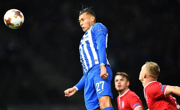 1 0 Hertha BSC Berlin Sorja Luhansk Europa League Group Stage 1 Gameday Soccer Soccer Soccer Men Men Maenner Germany Germany Berlin 2 11 2017 Olympiastadion
