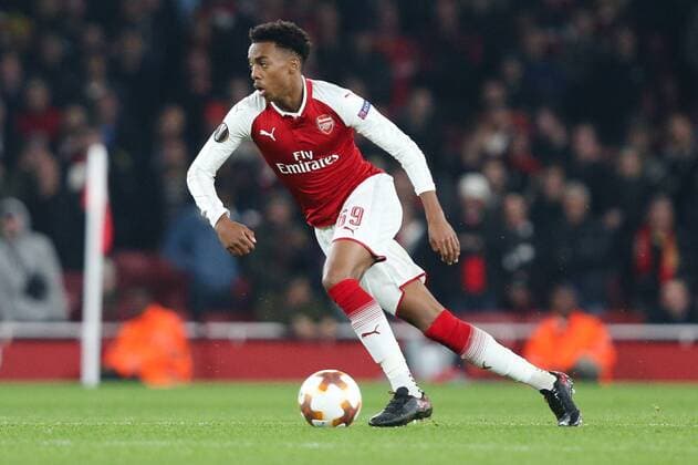 Bilder des Tages - SPORT Joe Willock of Arsenal during the UEFA Europa League Group H match at the Emirates Stadium, London. Picture date: 2nd November 2017.Pic credit should read: Charlie Forgham-Bailey Sportimage EDITORIAL USE ONLY. No use with unauthorised audio, video, data, fixture lists, club league logos or live services. Online in-match use limited to 120 images, no video emulation. No use in betting, games or single club league player publications.