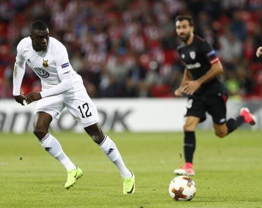 DAVID S BUSTAMANTE 02 11 2017 BILBAO PAIS VASCO Partido correspondiente a la Jornada 4 deL Grupo J de la UEFA Europa League de futbol entre el Athletic de Bilbao y el Ostersunds FK disputado en el Estadio San Mames de Bilbao Ken Sema  xDAVIDxS.xBUSTAMANTEx xx