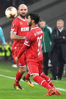 GER 1 FC Köln GER vs BATE Borisov BLR 02 11 2017 RheinEnergieSTADION Cologne Europe Leaque Group Stage 4 Gameday GER 1 FC Köln GER vs BATE Borisov BLR available Leonardo Bittencourt 21 1 FC Koeln and Konstantin Rausch 34 1 FC Koeln nordphotox xMeuter nordphoto 00351