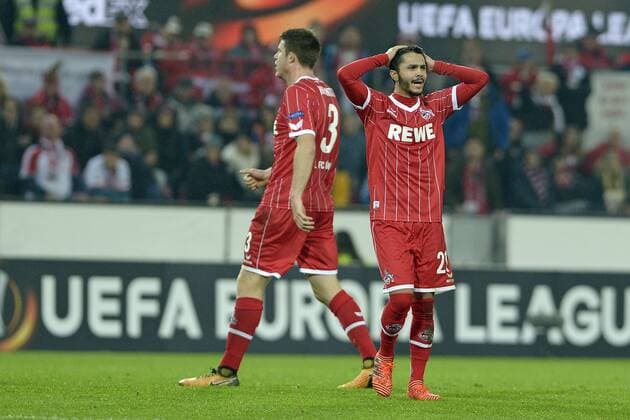 Koeln Germany 02 11 2017 UEFA Europa League 2017 18 Season Group stage Group H 4 Round 1 FC Koeln BATE Borisov Leonardo Bittencourt KOE disappointed right sad DeFodi521