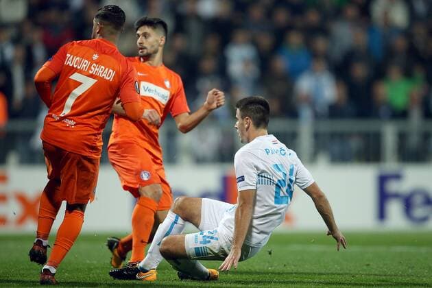 UEFA Europa League - HNK Rijeka vs Austria Wien 02.11.2017., Rijeka, Croatia - UEFA Europa League, group D, round 4, HNK Rijeka - Austria Wien. Domagoj Pavicic.  GoranxStanzl PIXSELL