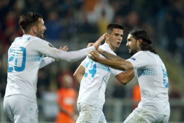 UEFA Europa League - HNK Rijeka vs Austria Wien 02.11.2017., Rijeka, Croatia - UEFA Europa League, group D, round 4, HNK Rijeka - Austria Wien. Domagoj Pavicic.  GoranxStanzl PIXSELL
