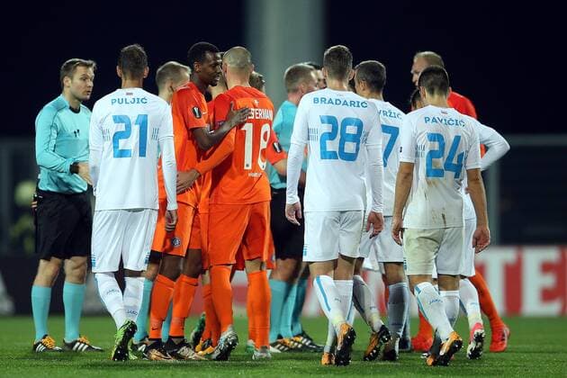 UEFA Europa League - HNK Rijeka vs Austria Wien 02.11.2017., Rijeka, Croatia - UEFA Europa League, group D, round 4, HNK Rijeka - Austria Wien.  GoranxStanzl PIXSELL