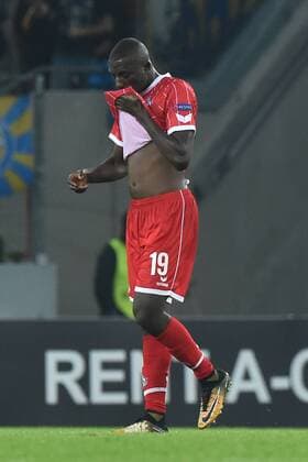 Football Europa League group stage 1 FC Köln BATE Borissow on 02 11 2017 RheinEnergieStadion in Cologne Sehrou Guirassy Cologne disappointed xRx