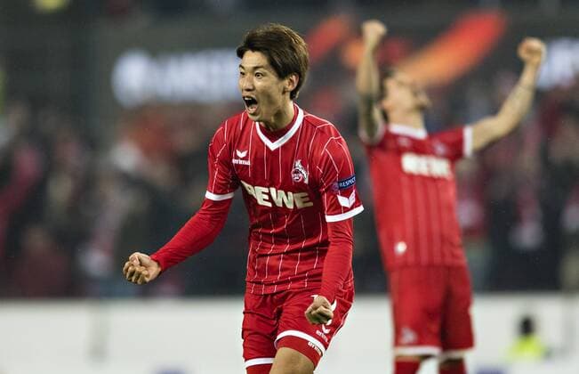 Cologne 02 11 2017 Torjubel Yuya Osako Cologne 1 FC Cologne Bate Borisov
