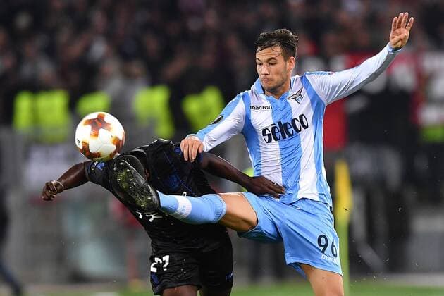 Themen der Woche - SPORT Bilder des Tages - SPORT As Roma 02 11 2017 - Europa League Lazio-Nizza foto Antonello Sammarco Image nella foto: Nampalys Mendy-Alessandro Murgia 