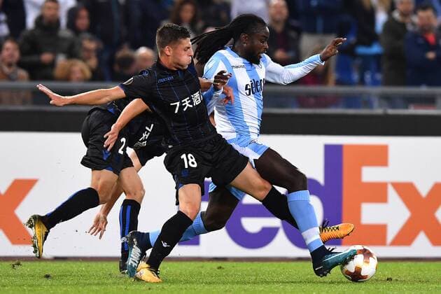 As Roma 02 11 2017 - Europa League Lazio-Nizza foto Antonello Sammarco Image nella foto: Jordan Lukaku-Remi Walter 