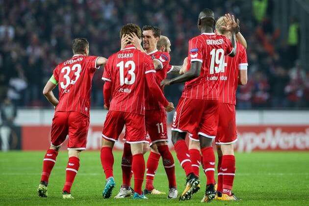 Yuya Osako FC Koeln 13 score the 2 2 equalizer 1 FC Koeln BATE Borisov Koeln Copyright: xEIBNER BenjaminxHornx EP_BHN