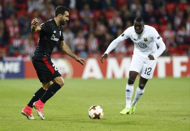 DAVID S BUSTAMANTE 02 11 2017 BILBAO PAIS VASCO Partido correspondiente a la Jornada 4 deL Grupo J de la UEFA Europa League de futbol entre el Athletic de Bilbao y el Ostersunds FK disputado en el Estadio San Mames de Bilbao Mikel Balenziaga Oruesagasti  xDAVIDxS.xBUSTAMANTEx xx