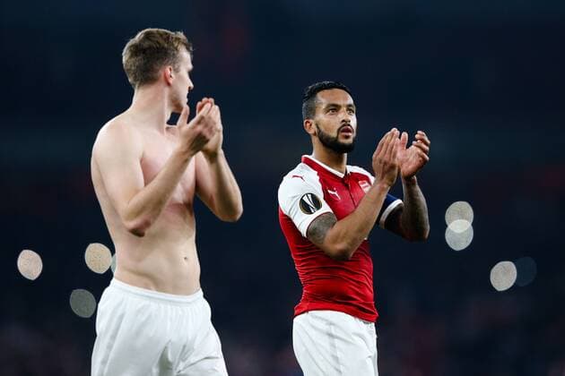 Theo Walcott of Arsenal after the UEFA Europa League Group H match at the Emirates Stadium, London. Picture date: 2nd November 2017.Pic credit should read: Charlie Forgham-Bailey Sportimage EDITORIAL USE ONLY. No use with unauthorised audio, video, data, fixture lists, club league logos or live services. Online in-match use limited to 120 images, no video emulation. No use in betting, games or single club league player publications.