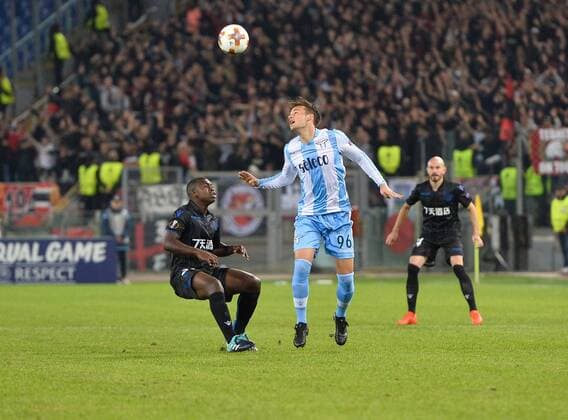 November 2, 2017 - Rome, Italy - Adam Marusic during the Europe League football match S.S. Lazio vs Nizza at the Olympic Stadium in Rome, on november 02, 2017. Lazio Roma v OGC Nice - UEFA Europa League  - ZUMAn230 20171102_zaa_n230_246 Copyright: xSilviaxLorex