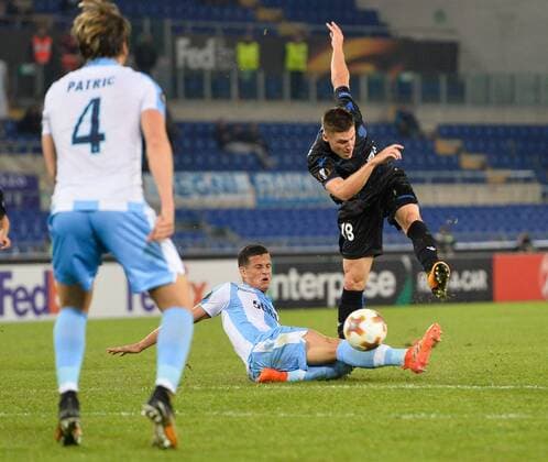 November 2, 2017 - Rome, Italy - Luis Felipe and Remi Walter during the Europe League football match S.S. Lazio vs Nizza at the Olympic Stadium in Rome, on november 02, 2017. Lazio Roma v OGC Nice - UEFA Europa League  - ZUMAn230 20171102_zaa_n230_256 Copyright: xSilviaxLorex