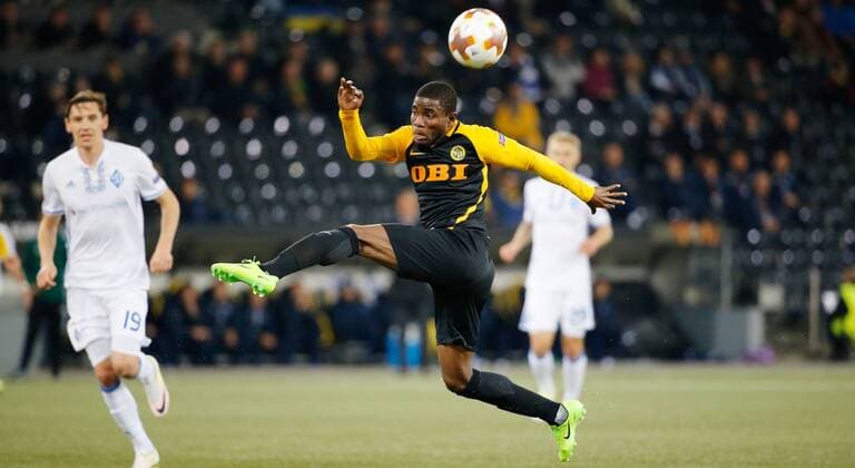 02 11 2017 Stade de Suisse Bern SWITZERLAND Season 2017 2018 Men Soccer European League BSC Young Boys Bern Dynamo Kiev Roger Assale Young Boys