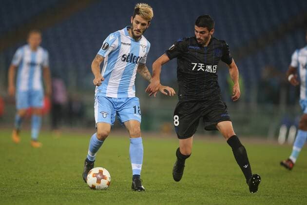 ROME, ITALY - NOVEMBER 02: Luis Alberto and Lees-Meleou during the UEFA Europa League group K match between Lazio Roma and OGC Nice at Stadio Olimpico on November 2, 2017 in Rome, Italy.  Copyright: xmarcoxiacobuccix xIPAx xMarcoxIacobuccix