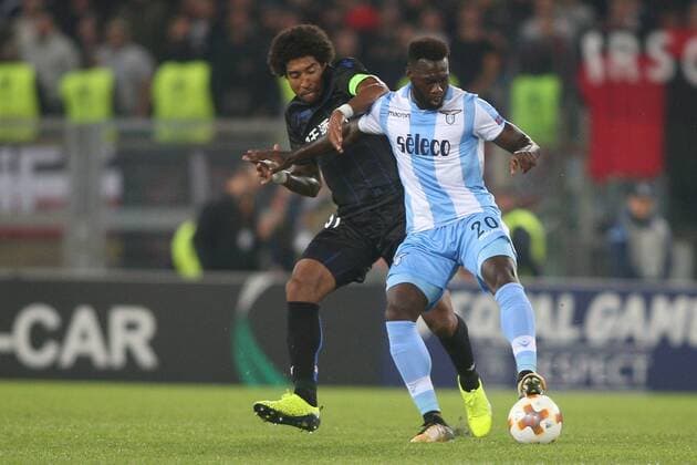 ROME, ITALY - NOVEMBER 02: Caiceido and Dante during the UEFA Europa League group K match between Lazio Roma and OGC Nice at Stadio Olimpico on November 2, 2017 in Rome, Italy.  Copyright: xmarcoxiacobuccix xIPAx xMarcoxIacobuccix